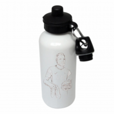 Football Icons Skribble Metal Water Bottle - Harry Kane